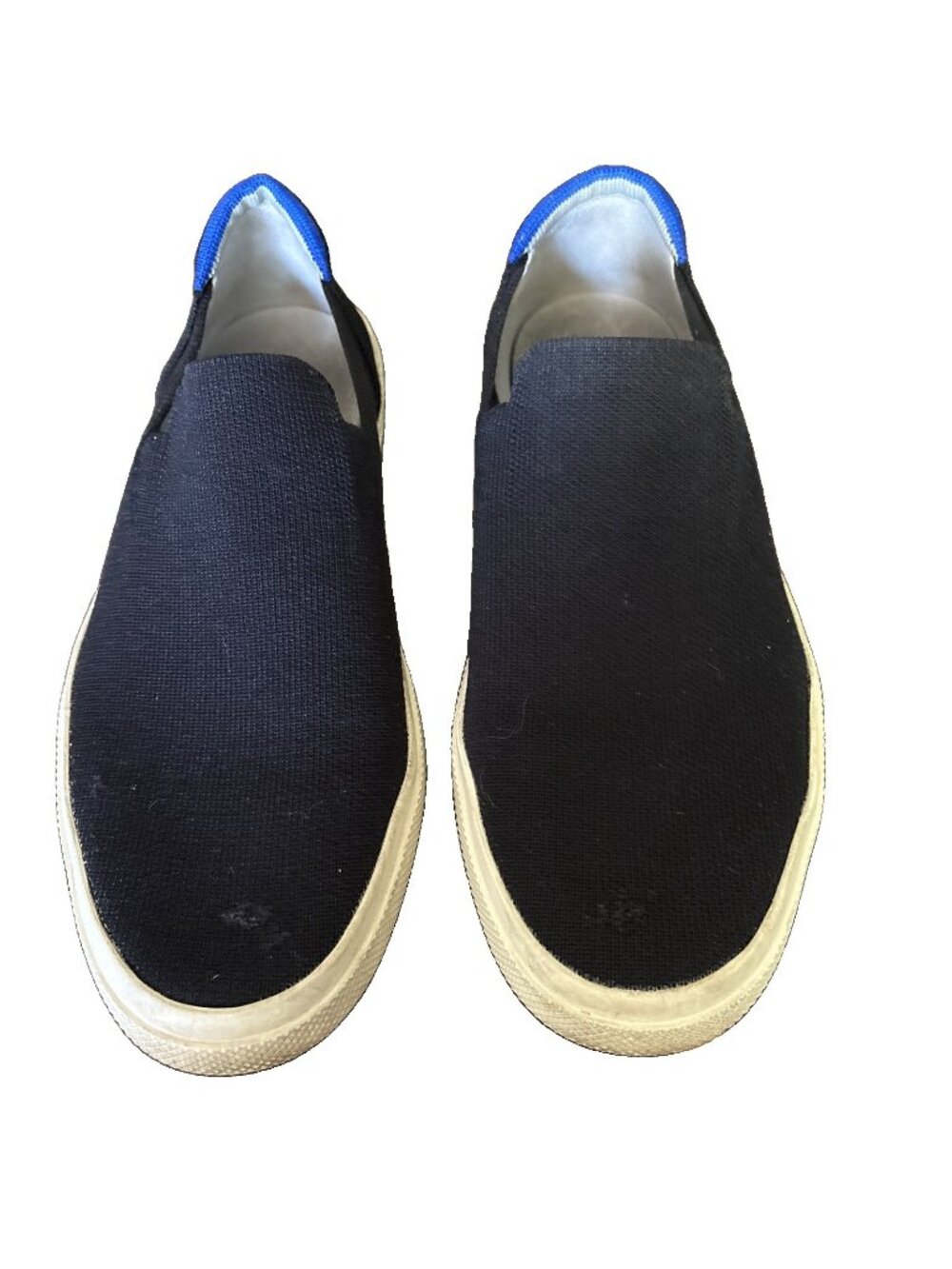 Rothy's Black Sneakers Sz.8. Men’s & 9.5 W Slip On Canvas Comfort Shoes-READ!
